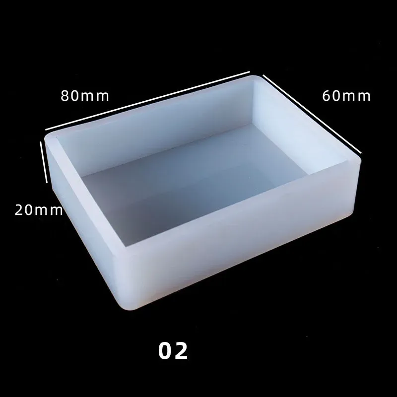 Moule silicone cubique rectangulaire résine époxy pour bijoux