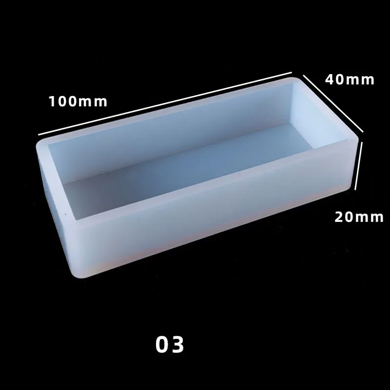 Moule silicone cubique rectangulaire résine époxy pour bijoux