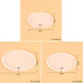 Moule silicone dessous de verre rond et ovale – Couleur 3pcs Oval
