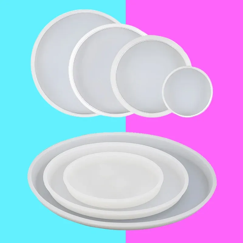 Moule silicone dessous de verre rond et ovale