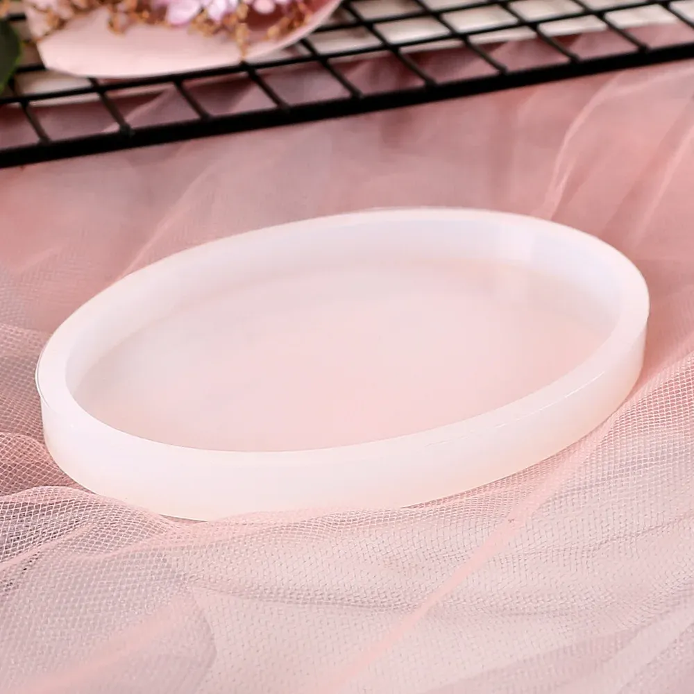 Moule silicone dessous de verre rond et ovale