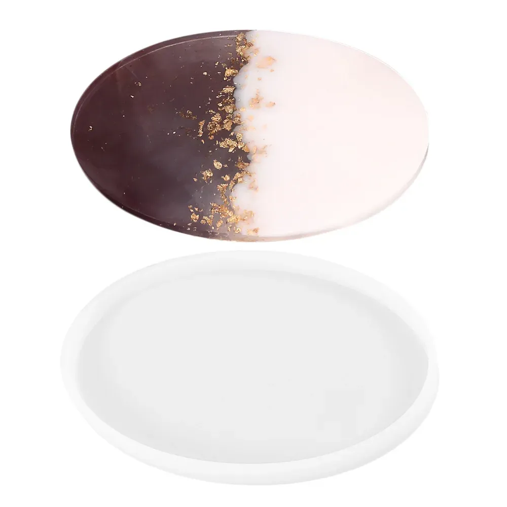 Moule silicone dessous de verre rond et ovale
