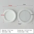 Moule silicone dessous de verre torsadé pour résine et plâtre – Couleur Gris clair (J-362)