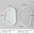 Moule silicone dessous de verre torsadé pour résine et plâtre – Couleur jaune clair (J-364)