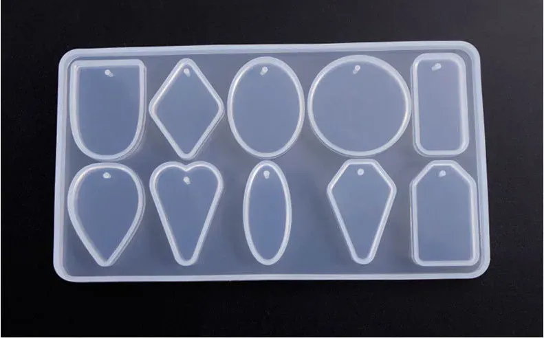 Moule silicone diamant géométrique pour bijoux décoratifs