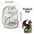 Moule silicone dragon fantastique pendentif résine argile – 2