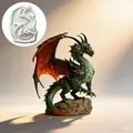 Moule silicone dragon fantastique pendentif résine argile – 3