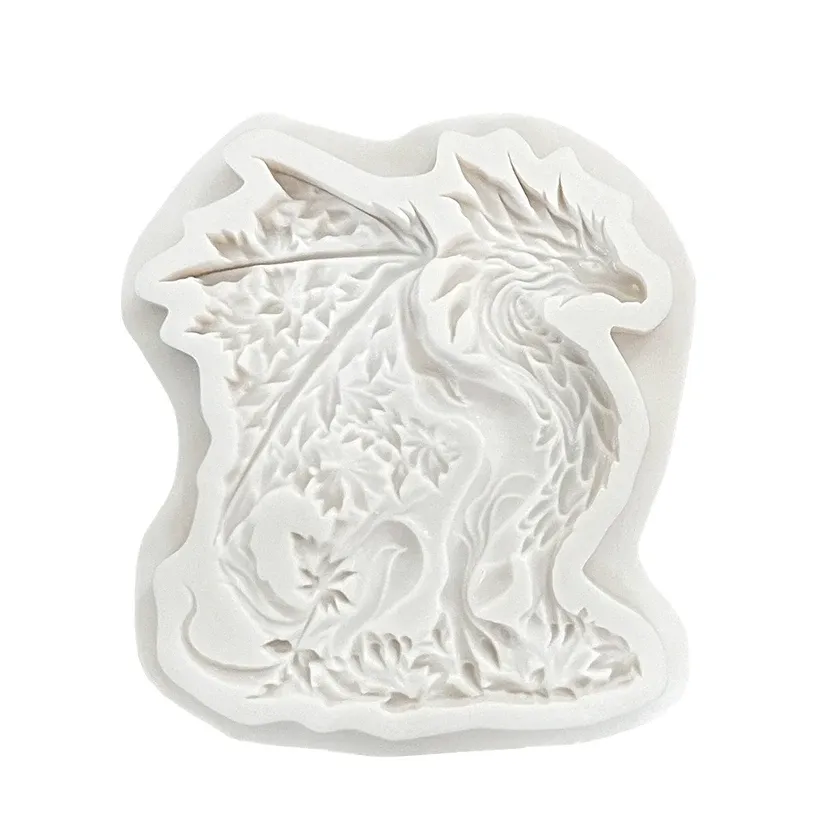 Moule silicone dragon pour gâteaux et résine