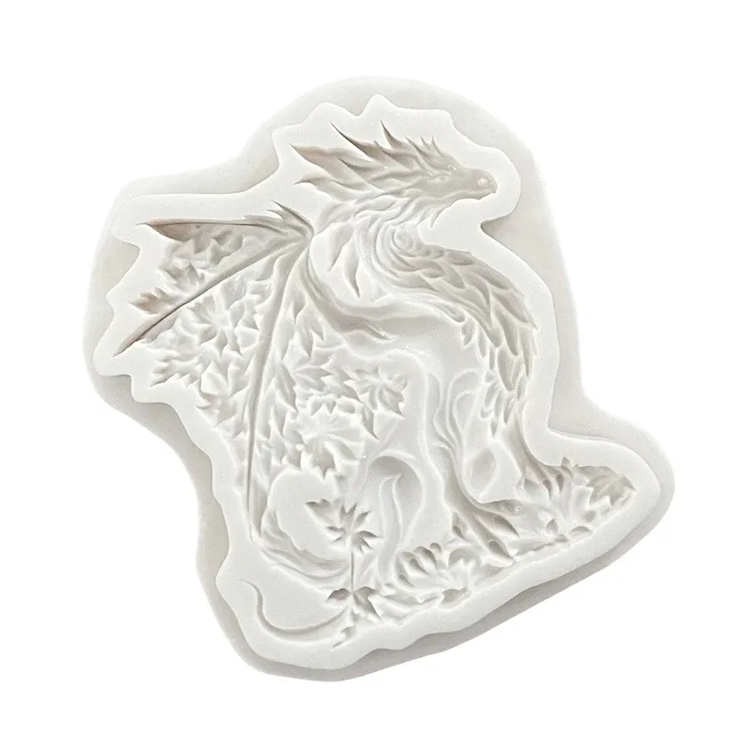 Moule silicone dragon pour gâteaux et résine