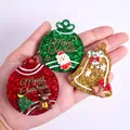 Moule silicone étiquette cloche noël pour porte-clés – 5