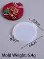 Moule silicone étiquette cloche noël pour porte-clés – Couleur Round