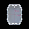 Moule silicone étiquette ronde étoile carré pendentif – Couleur N°12