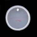 Moule silicone étiquette ronde étoile carré pendentif – Couleur N°5-ronde