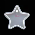 Moule silicone étiquette ronde étoile carré pendentif – Couleur N°7-étoile