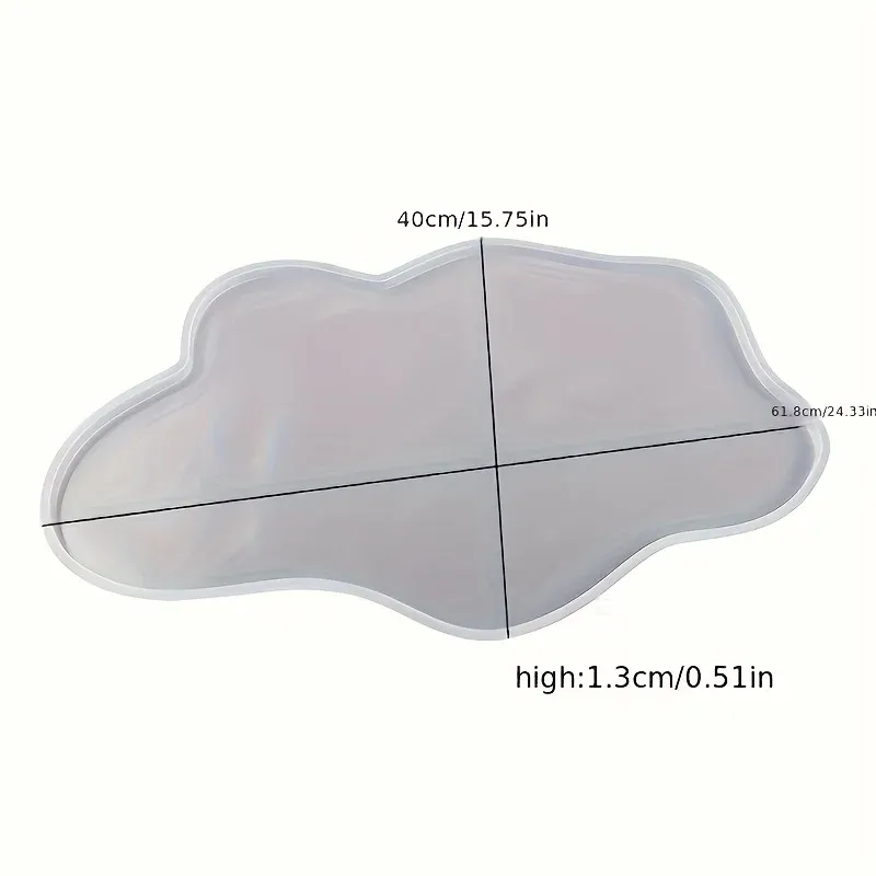 Moule silicone extra-large forme rivière
