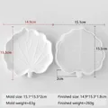 Moule silicone feuille pour plateau résine et plâtre – Couleur jaune clair (J-513)