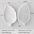 Moule silicone feuille pour plateau résine et plâtre – Couleur kaki foncé (J-514)
