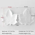 Moule silicone feuille pour plateau résine et plâtre – Couleur prune (J-516)