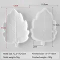 Moule silicone feuille pour plateau résine et plâtre – Couleur vert clair (J-512)