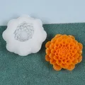 Moule silicone fleur 3D avec support mèche – 3