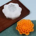 Moule silicone fleur 3D avec support mèche – 6