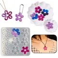Moule silicone fleur creuse pour bijoux – 4