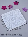 Moule silicone fleur creuse pour bijoux – Couleur mold