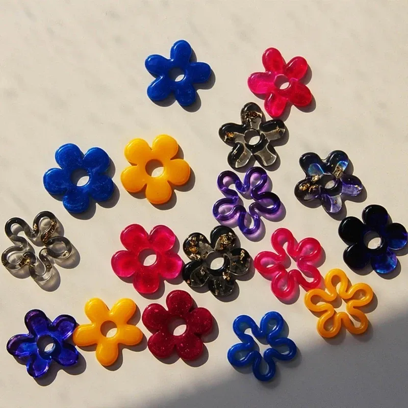 Moule silicone fleur creuse pour pendentif et porte-clés
