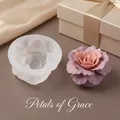 Moule silicone fleur épanouie pour bougie – 2