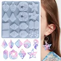 Moule silicone fleur feuilles pour bijoux et porte-clés – 5