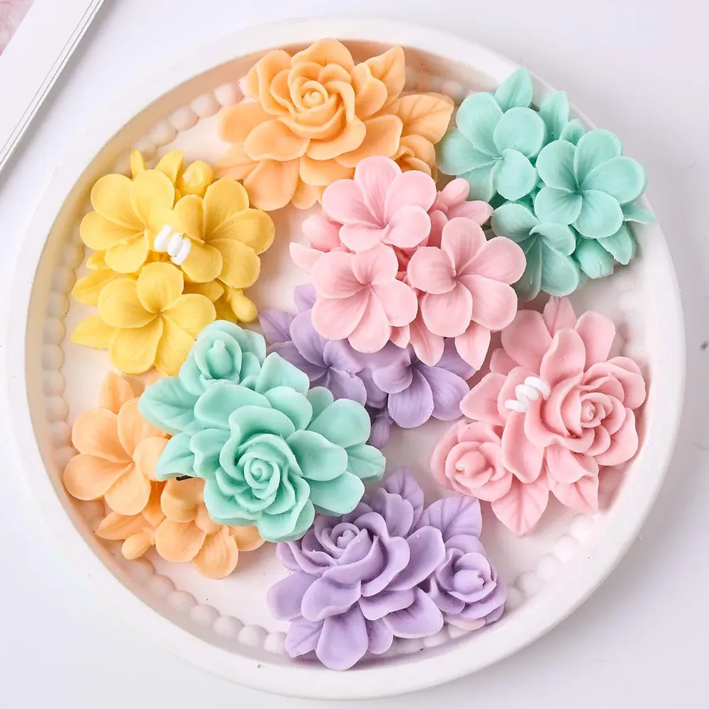 Moule silicone fleur gardénia pour bougie et savon