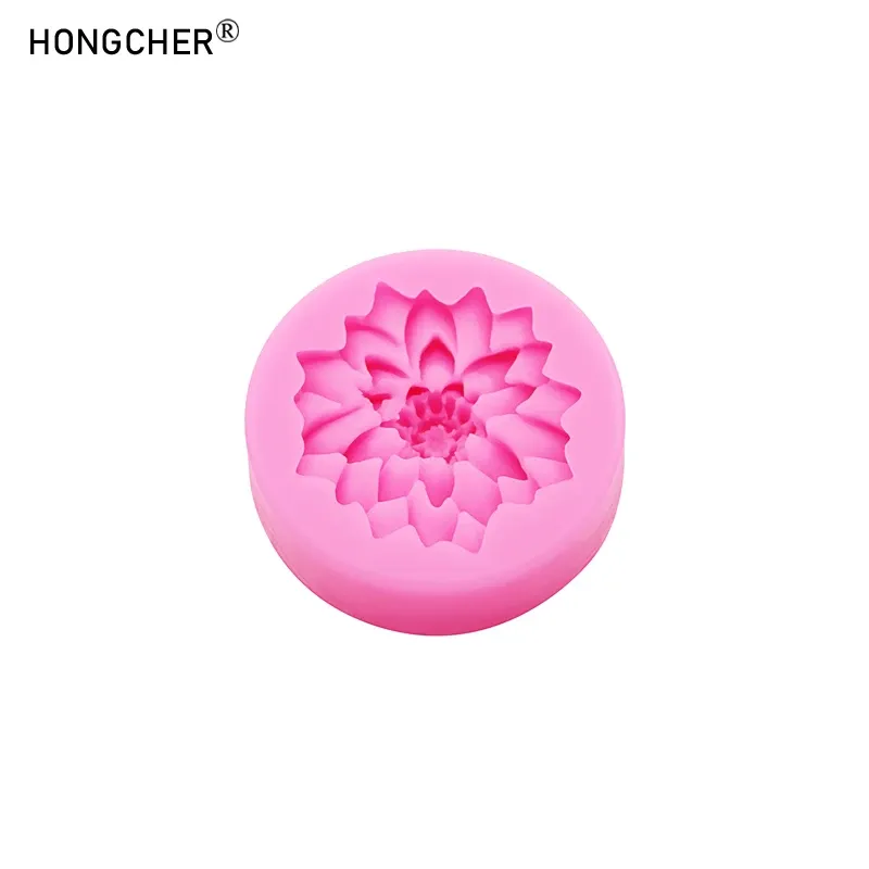 Moule silicone fleur œillet pour bijoux chocolat