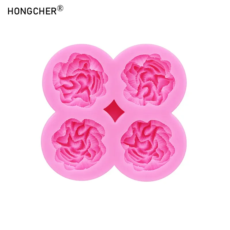 Moule silicone fleur œillet pour bijoux chocolat