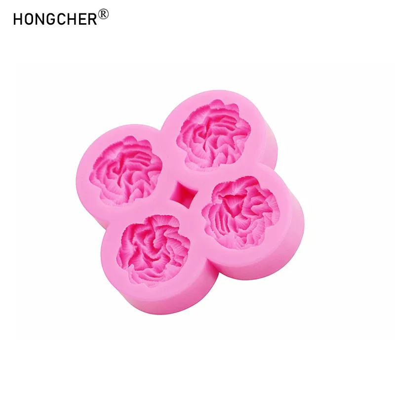 Moule silicone fleur œillet pour bijoux chocolat