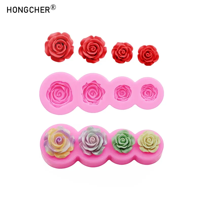 Moule silicone fleur œillet pour bijoux chocolat