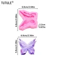 Moule silicone fleur papillon 3D pour bougie chocolat – 2