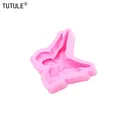 Moule silicone fleur papillon 3D pour bougie chocolat – 5