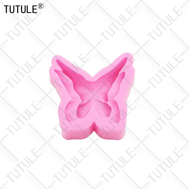 Moule silicone fleur papillon 3D pour bougie chocolat