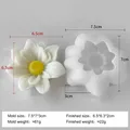 Moule silicone fleur pour bougie et pâtisserie – Couleur Gris clair (J-5287)