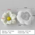 Moule silicone fleur pour bougie et pâtisserie – Couleur vert clair (J-5288)