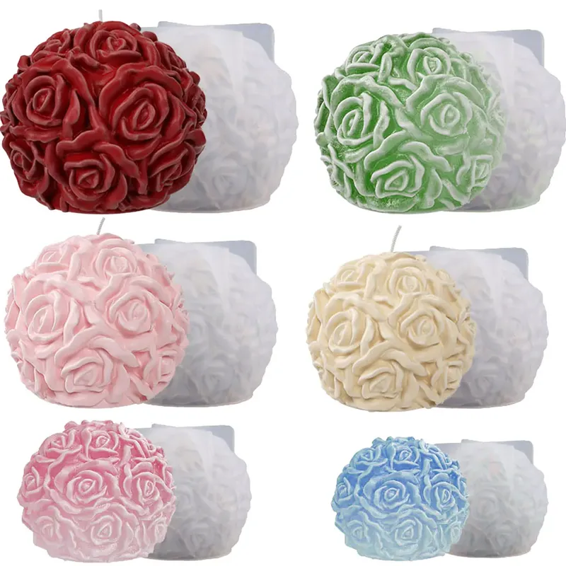Moule silicone fleurs 40 à 90 mm pour bougies et gâteaux