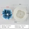 Moule silicone fleurs pour bougies, savons et résine – Couleur F568