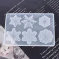 Moule silicone flocon neige creux pendentif bijoux résine – 3