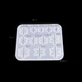 Moule silicone flocon neige creux pendentif bijoux résine – 6