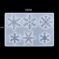 Moule silicone flocon neige creux pendentif bijoux résine – Couleur Chocolat (06)