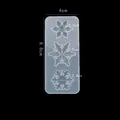 Moule silicone flocon neige creux pendentif bijoux résine – Couleur Gris clair (01)