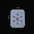 Moule silicone flocon neige creux pendentif bijoux résine – Couleur GRIS FONCÉ (05)