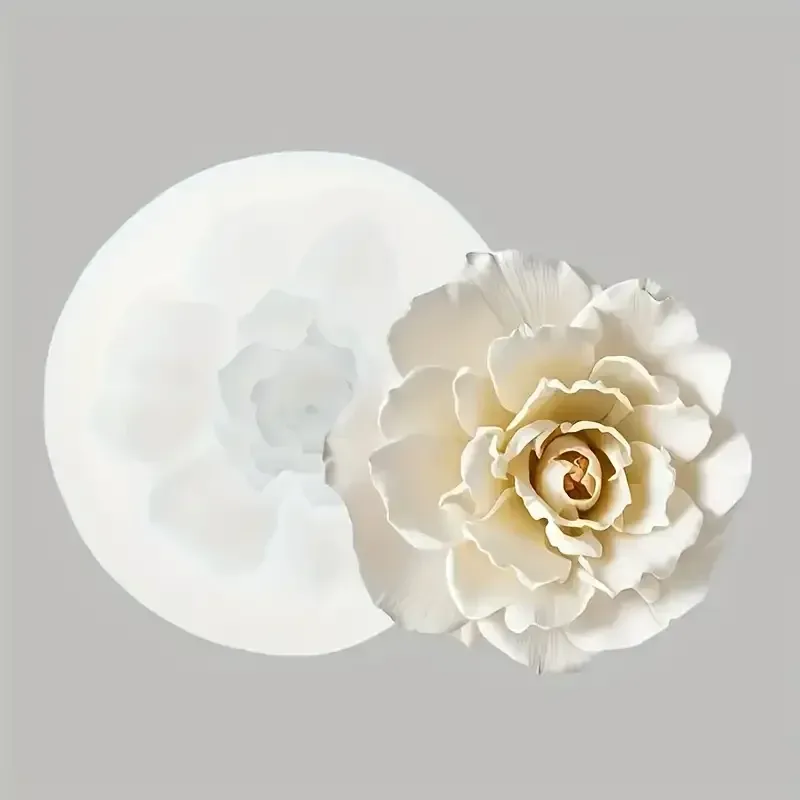 Moule silicone floral 3D pour bougie et savon