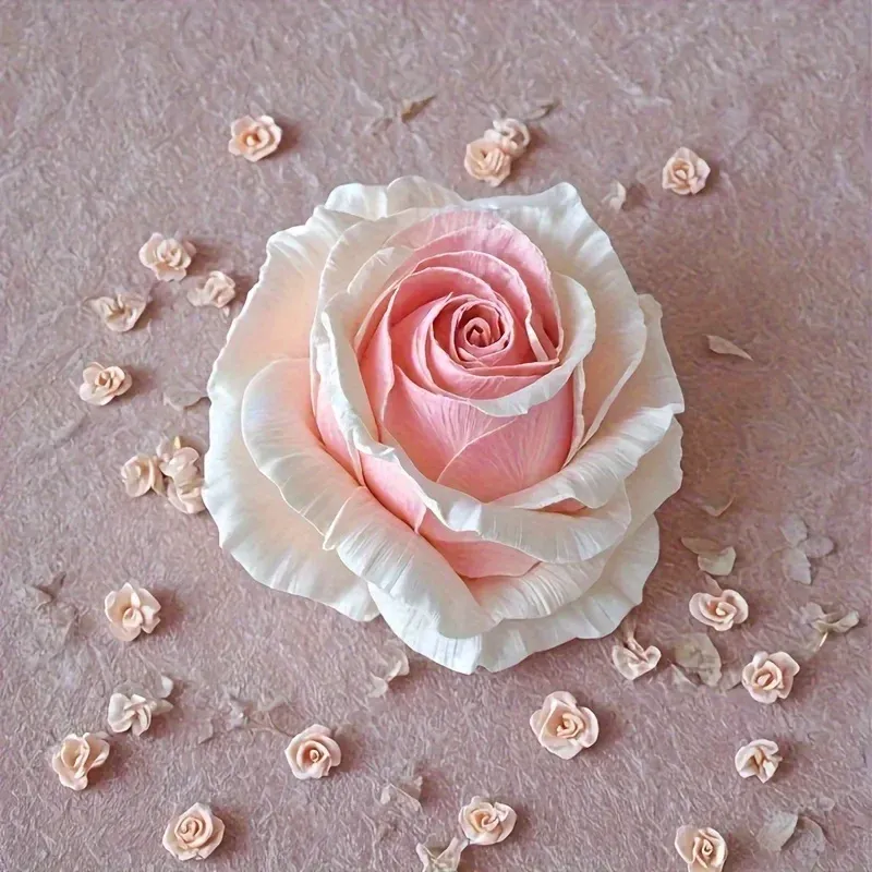 Moule silicone floral 3D pour bougie et savon