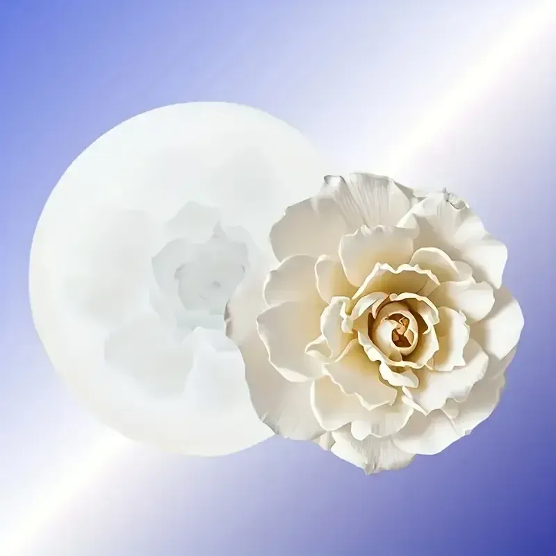 Moule silicone floral 3D pour bougie et savon